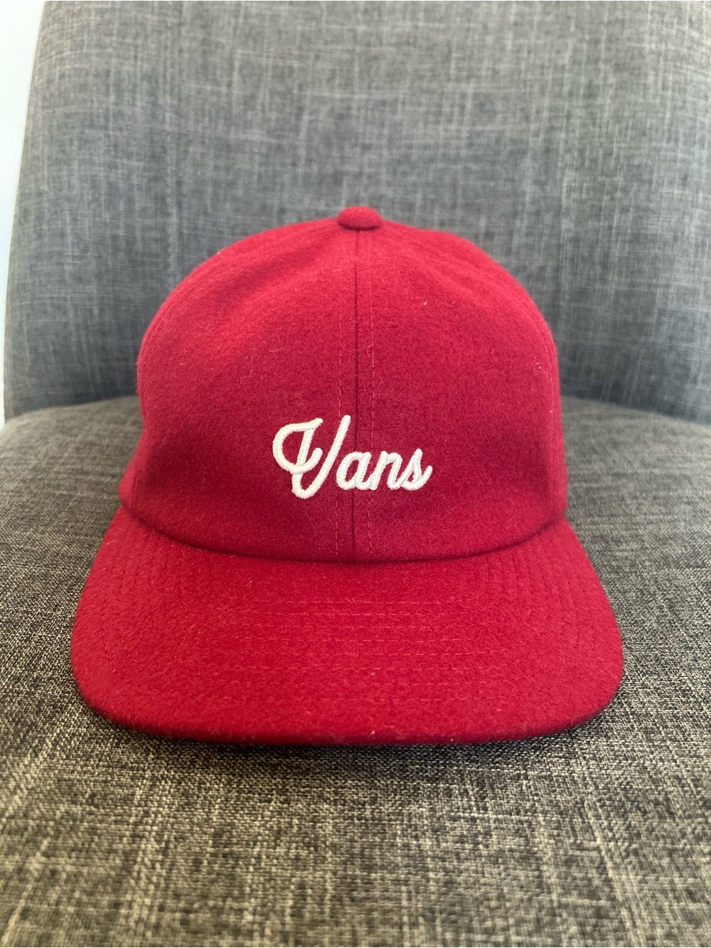 Vans Script Jockey Baseball Hat – Chilli Pepper (Red)